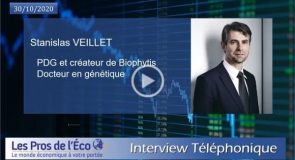 Interview audio de Stanislas Veillet, DG de Biophytis, un titre qui gagne 260% en 2020! 