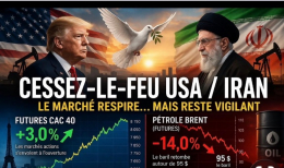Cessez-le-feu USA/iran ! Hausse attendue en bourse 
