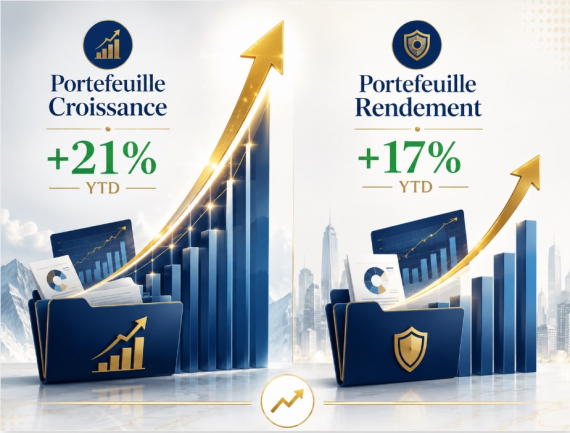 Elevation de nos deux portefeuilles sur des sommets historiques! 